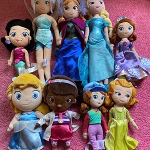 Disney plush dolls